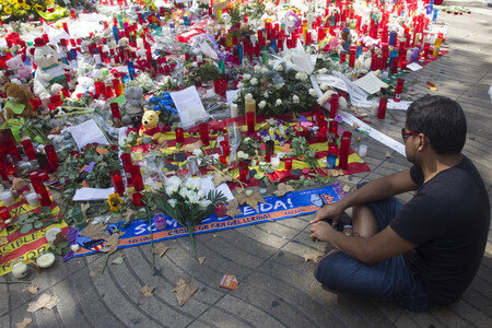 Las Ramblas nach dem Terroranschalg in Barcelona
