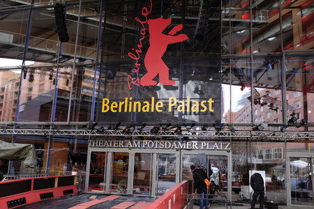 Aufbauarbeiten für die Berlinale 2017