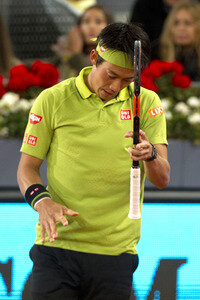 Tennis Match Novak Djokovic vs Kei Nishikori in Madrid