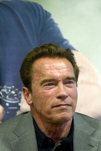 Arnold Schwarzenegger Pressekonferenz in Madrid