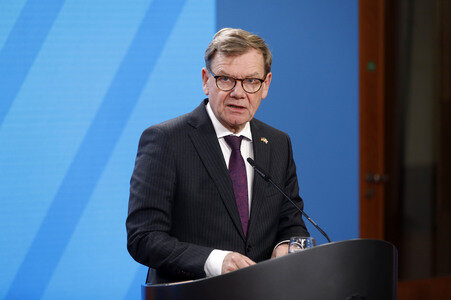 Pressekonferenz mit Johann Wadephul und Yvette Cooper in Berlin
