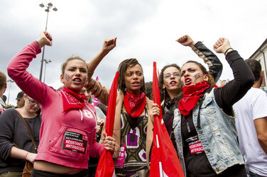 Demonstration gegen die Front National, Paris