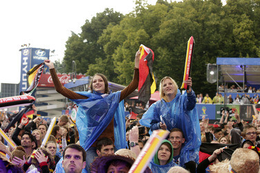 WM-Fanmeile beim Spiel Deutschland gegen USA, Berlin