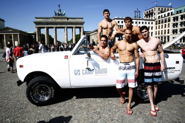 Open Air-Fashionshow des Menswear-Labels Camp David, Berlin