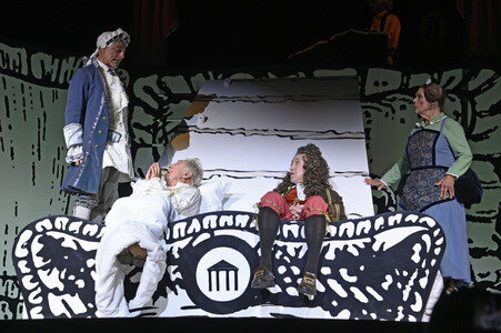 Theaterprobe 'Der eingebildet Kranke' in Berlin