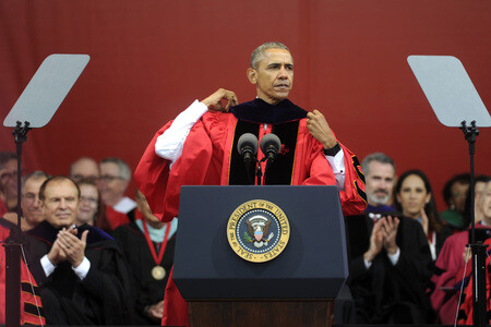 Barack Obama erhält Ehrendoktorwürde in New Brunswick