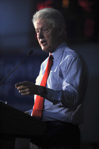 Wahlkampfrede von Bill Clinton in Edison