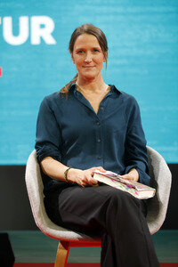 Martina Clavadetscher auf der Frankfurter Buchmesse 2025 in Frankfurt