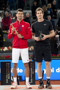 Tennis Match Novak Djokovic vs Andy Murray in Madrid