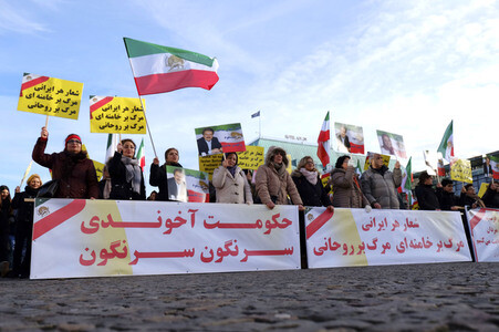 Proteste gegen die iranische Regierung in Berlin