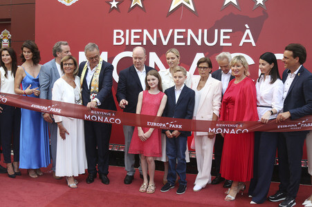 Einweihung des Themenbereichs Monaco mit Fürst Albert II. im Europa-Park in Rust