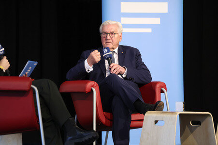 Besuch von Frank-Walter Steinmeier in Hoyerswerda