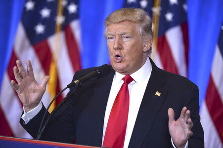 Donald Trump Pressekonferenz in New York