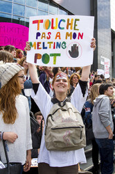 Demonstration gegen die Front National, Paris