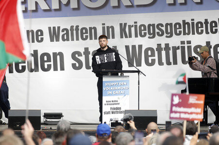 Kundgebung für Frieden im Gazastreifen in Berlin