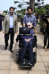 Stephen Hawking Pressetermin auf Teneriffa