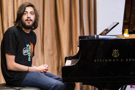 Pressetermin mit Salvador Sobral in Madrid