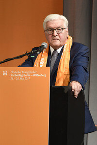 Steinmeier auf dem 36. Deutschen Evangelischen Kirchentag in Berlin