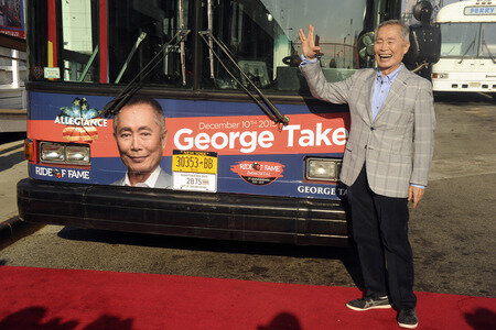 George Takei is inducted into the Ride of Fame in New York