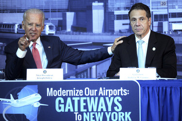 Pressetermin zur Modernisierung der Infrastruktur, New York
