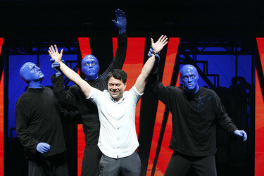 'Blue Man Group' Fototermin, Berlin