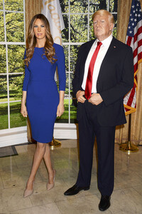 Enthüllung der Wachsfigur von Melania Trump in New York