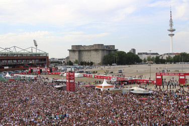 WM-Fanfest beim Spiel Deutschland gegen Frankreich, Hamburg