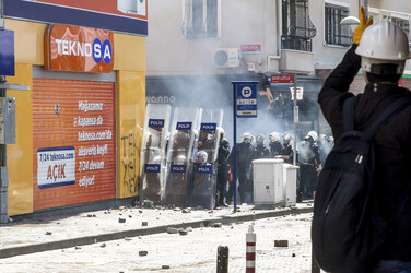 Maidemonstration in Istanbul