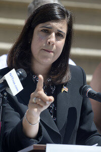 Wahlkampfrede von Nicole Malliotakis in New York