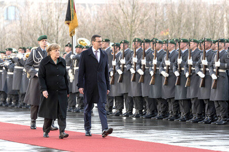 Angela Merkel empfängt Mateusz Morawiecki in Berlin