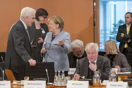 Treffen der Bundeskanzlerin mit den Regierungschefs der Bundesländer in Berlin