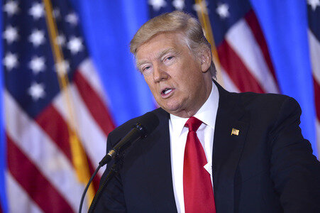 Donald Trump Pressekonferenz in New York