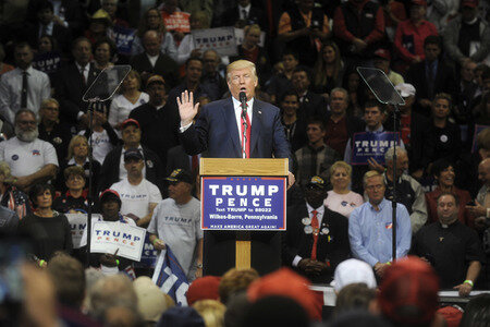 Donald Trump Wahlkampfveranstaltung in Wilkes-Barre