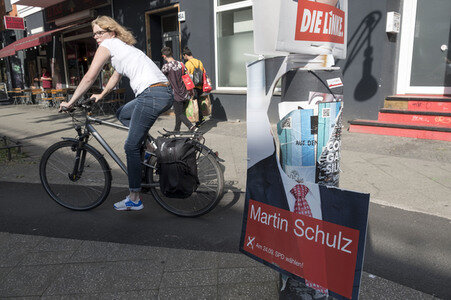 Bundestagswahlkampf-Plakate in Berlin