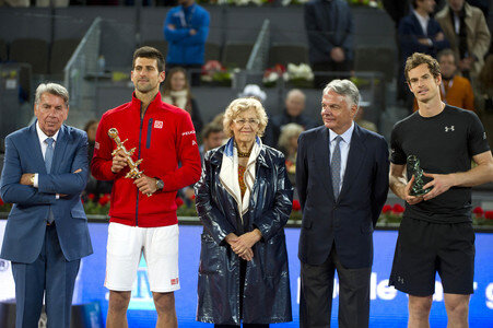 Tennis Match Novak Djokovic vs Andy Murray in Madrid