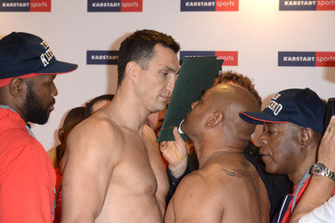 Wiegen zum Kampf Klitschko vs. Leapi, Mülheim an der Ruhr