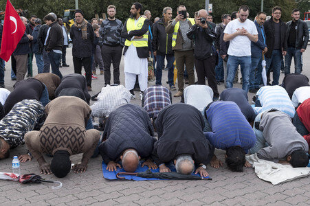 Muslimen Demonstration in Berlin