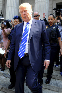 Donald Trump am Manhattan Supreme Court in New York