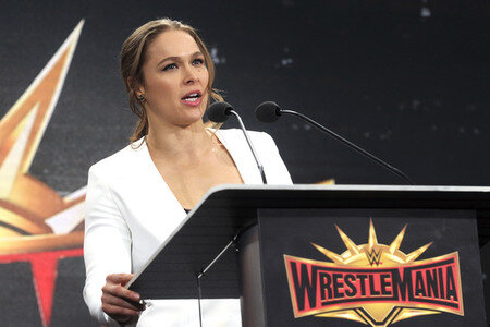 Pressekonferenz zur WWE WrestleMania in New York