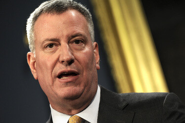 Bill de Blasio Pressekonferenz, New York