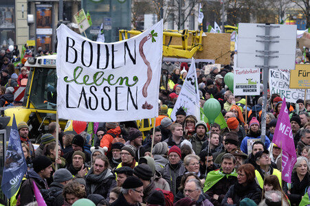 Demonstration 'Wir haben es Satt!' in Berlin