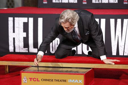 Hand and Footprint Ceremony mit Jeff Bridges in Los Angeles