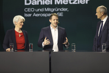 Bühnenpräsentation auf der Hannnover Messe 2026