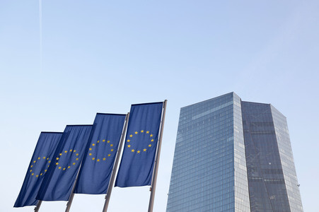 Die Europäische Zentralbank in Frankfurt