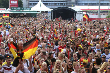 WM-Fanfest beim Spiel Deutschland gegen Frankreich, Hamburg
