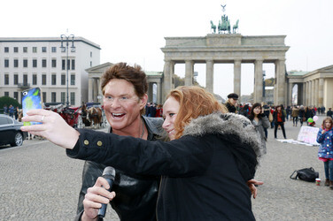 Launch der Wachsfigur von David Hasselhoff, Berlin