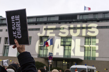 Mahnwache für die Pariser Terroropfer, Berlin