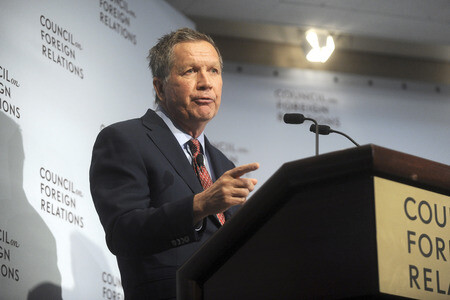 John Kasich spricht in New York