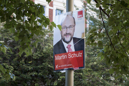 Bundestagswahlkampf-Plakate in Berlin