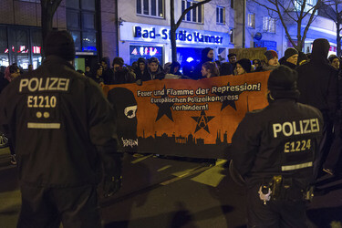 Demo gegen Europäischen Polizeikongress, Berlin
